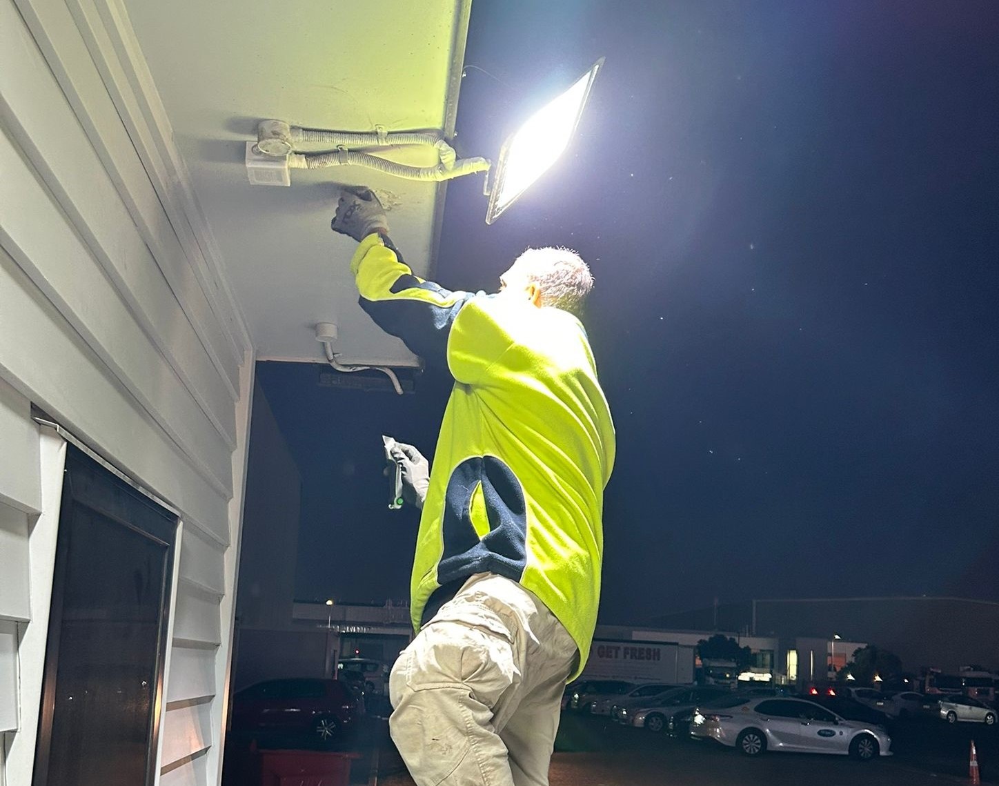 Security and outdoor lighting installation